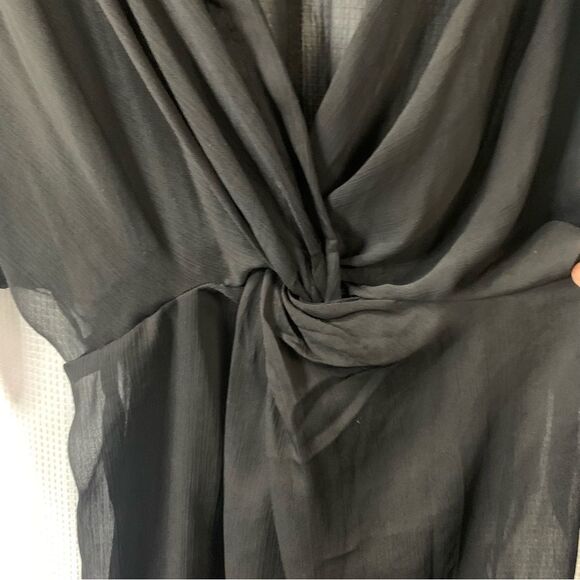 Time and Tru Women's and Women's Plus Twist Front Dress Cover Up - Picture 5 of 10